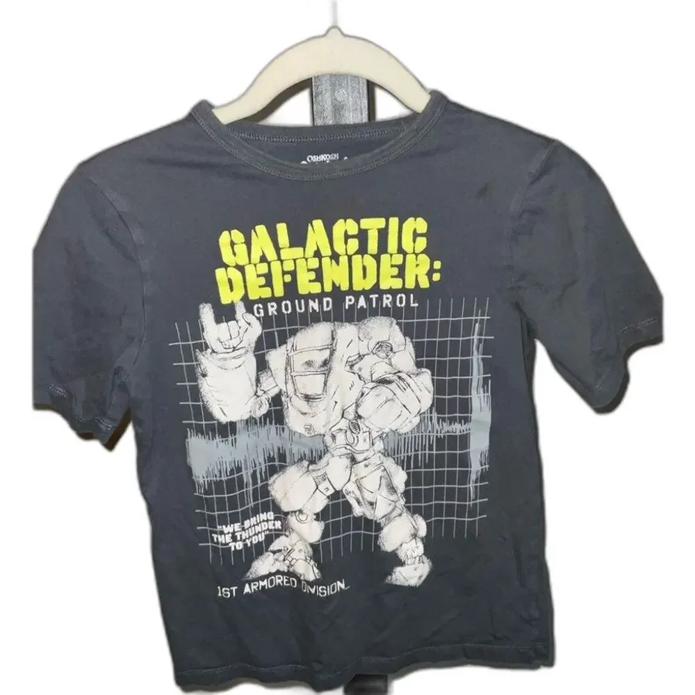 Gray and white Oshkosh originals T-shirt, size 10 boys